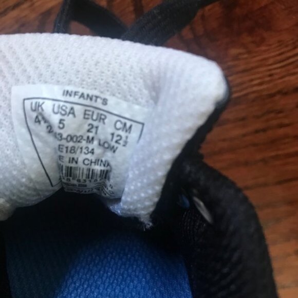 K-Swiss Baby Infant Toddler Casual Black Striped Sneakers Tennis Shoes NWOT Sz 5 - Picture 7 of 12